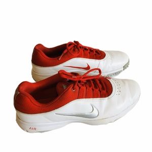 Nike Air Rival Golf Shoes Red & White Men’s Size 8